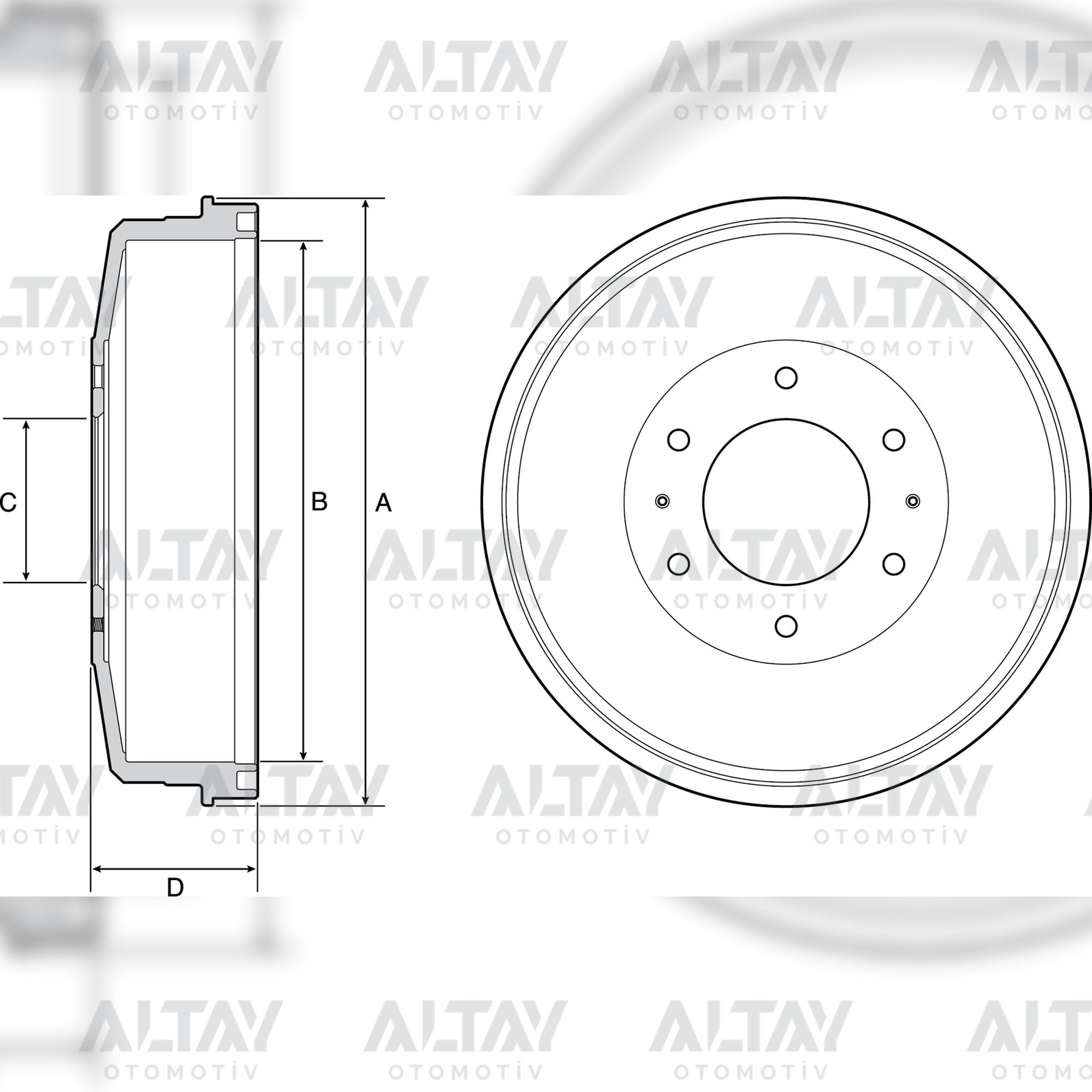 Mitsubishi L200 Arka Fren Kampanası L Cr OEM MN102439